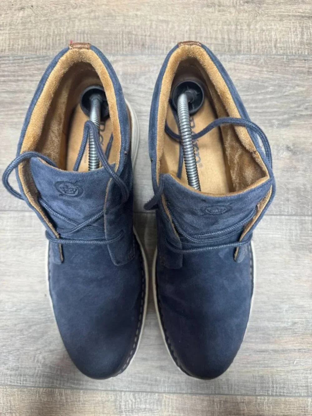 Born Theo Navy Leather Chukka Boots Men's Size 9
